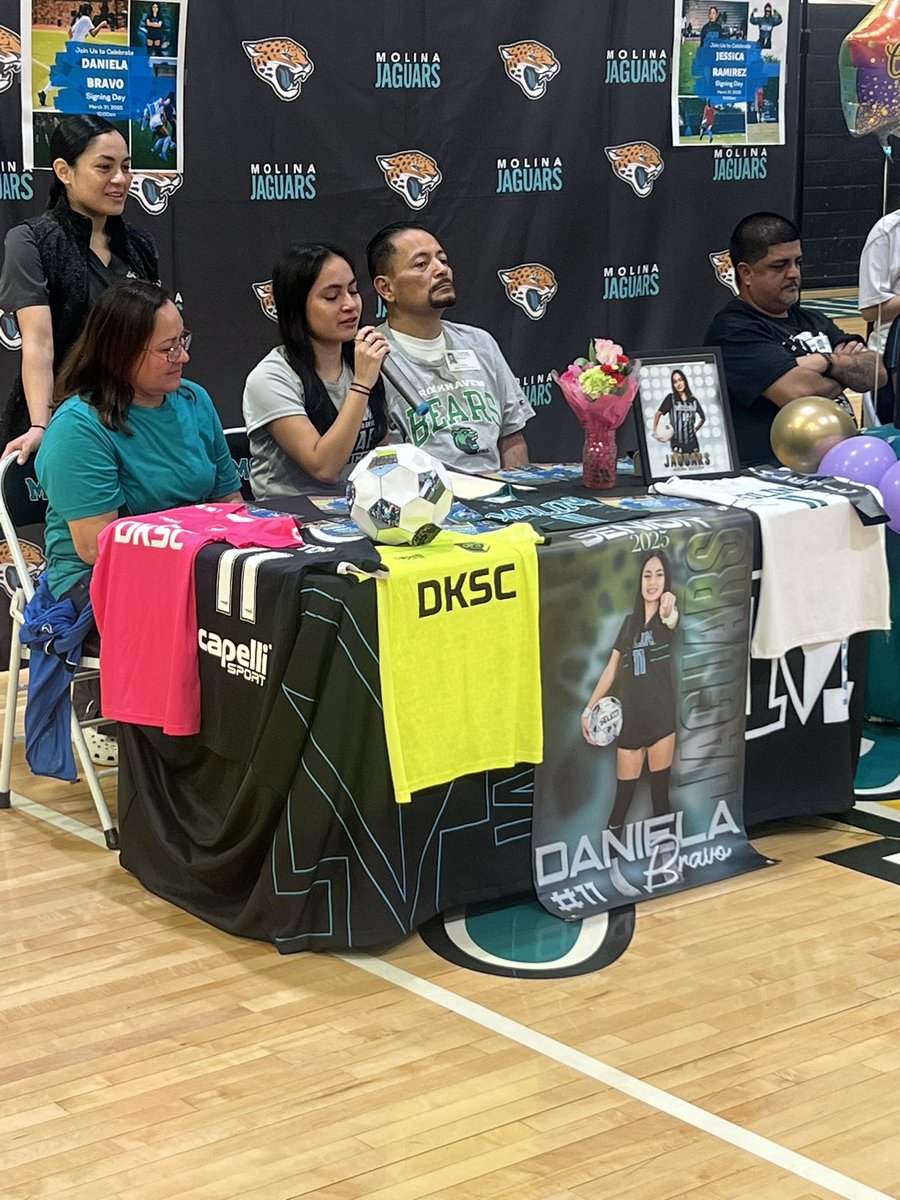 Molina Football (@molinafootball) on Twitter photo Big day for our Lady JAGS 🐆📝✍🏽
Guys given an opportunity to continue their education & athletic careers on the collegiate level
JUICE
ATTITUDE
GROWTH
SUCCESS
<a href="/dallasathletics/">Dallas ISD Athletics</a> <a href="/Coachbru3/">Coachbru</a> <a href="/coach_balderas/">Coach Balderas</a> <a href="/Ms_RiveraDISD/">Daisy Rivera</a> <a href="/MolinaHigh/">Moises E. Molina High School</a> Big day for our Lady JAGS 🐆📝✍🏽
Guys given an opportunity to continue their education & athletic careers on the collegiate level
JUICE
ATTITUDE
GROWTH
SUCCESS
<a href="/dallasathletics/">Dallas ISD Athletics</a> <a href="/Coachbru3/">Coachbru</a> <a href="/coach_balderas/">Coach Balderas</a> <a href="/Ms_RiveraDISD/">Daisy Rivera</a> <a href="/MolinaHigh/">Moises E. Molina High School</a>