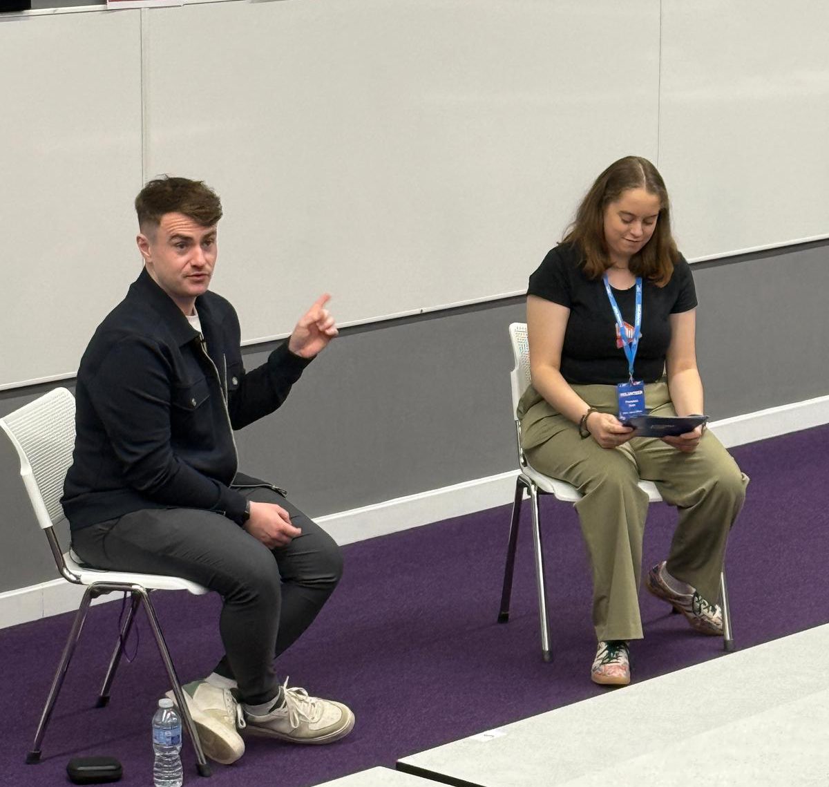 SRA's tweet photo. BREAKOUT SESSION📣

Finding Your Way in News 🗞️ 

With @TimesRadio and Presenter @CalumAM and @florencenew_s 

#SRACON2025 https://t.co/juMlUDwqz3