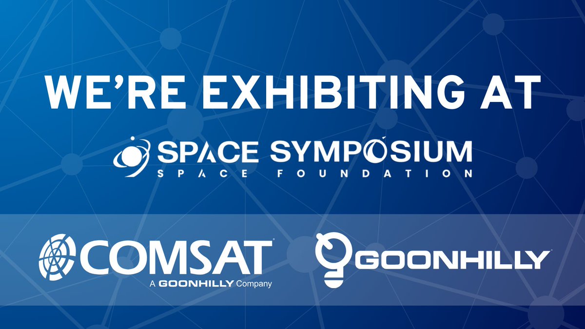 COMSAT (@comsatteleports) on Twitter photo We look forward to exhibiting at #SpaceSymposium, from April 07 - 10, with our colleagues from <a href="/goonhillyorg/">Goonhilly📡</a>!
Swing by and discover why customers choose our secure US and UK teleports to keep them connected when it counts.⬇️
📌 Booth 241, South Hall
🤝 sales@comsatteleports.com We look forward to exhibiting at #SpaceSymposium, from April 07 - 10, with our colleagues from <a href="/goonhillyorg/">Goonhilly📡</a>!
Swing by and discover why customers choose our secure US and UK teleports to keep them connected when it counts.⬇️
📌 Booth 241, South Hall
🤝 sales@comsatteleports.com
