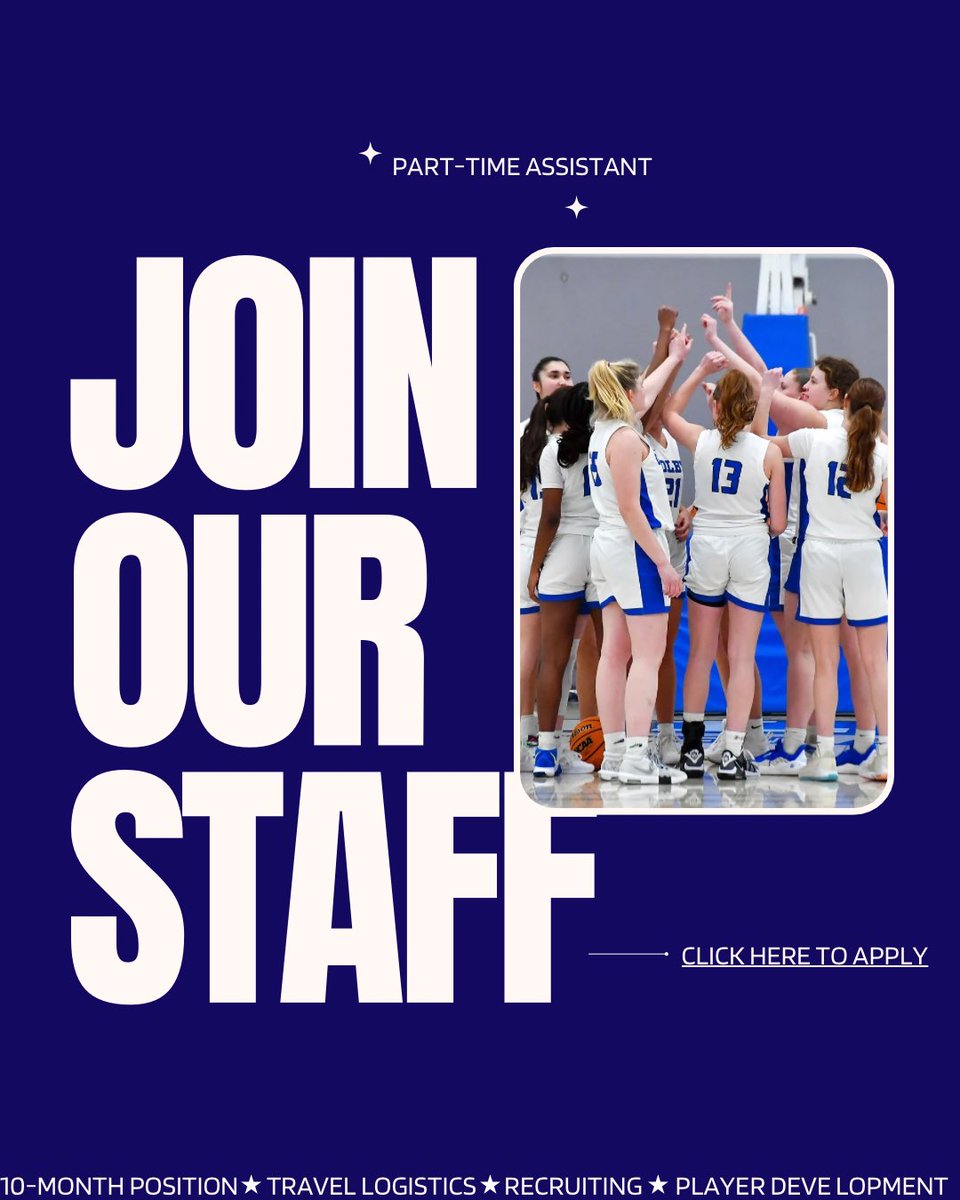 Submit your information online for the part-time assistant coach position. 

colby.wd5.myworkdayjobs.com/en-US/ColbyCar…