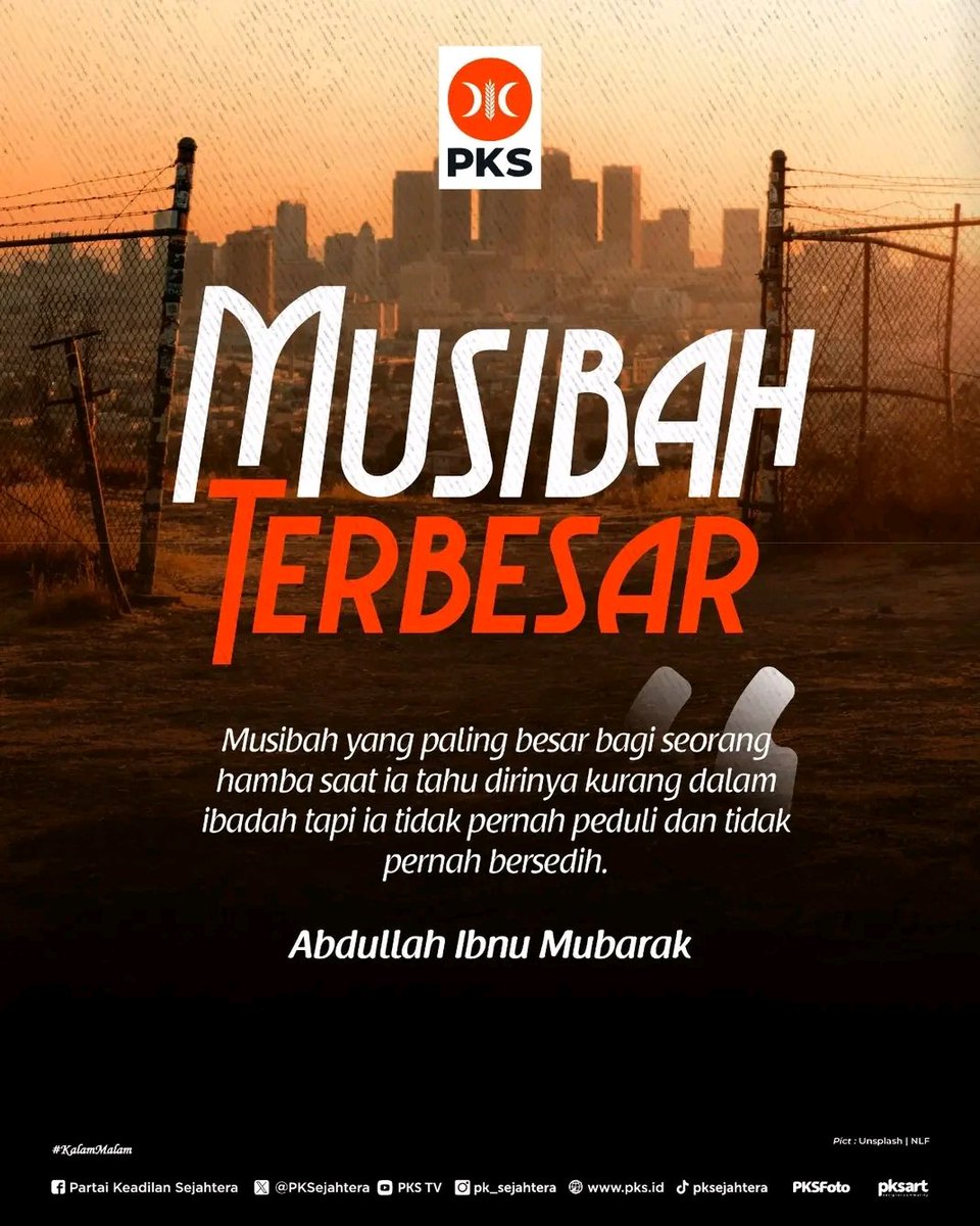 Musibah Terbesar 

#pkspembelarakyat #pksuntukindonesia