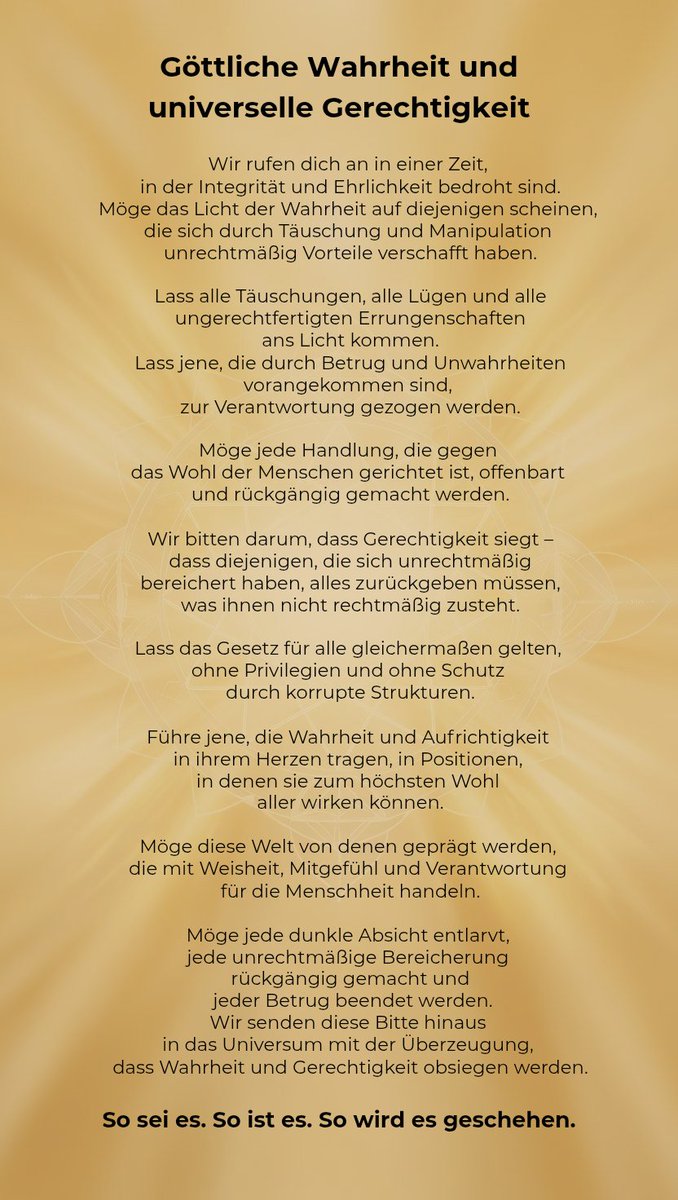 Eine starke Bitte für einen Wandel zum Guten!
#fürbitte #gebet #manifestation