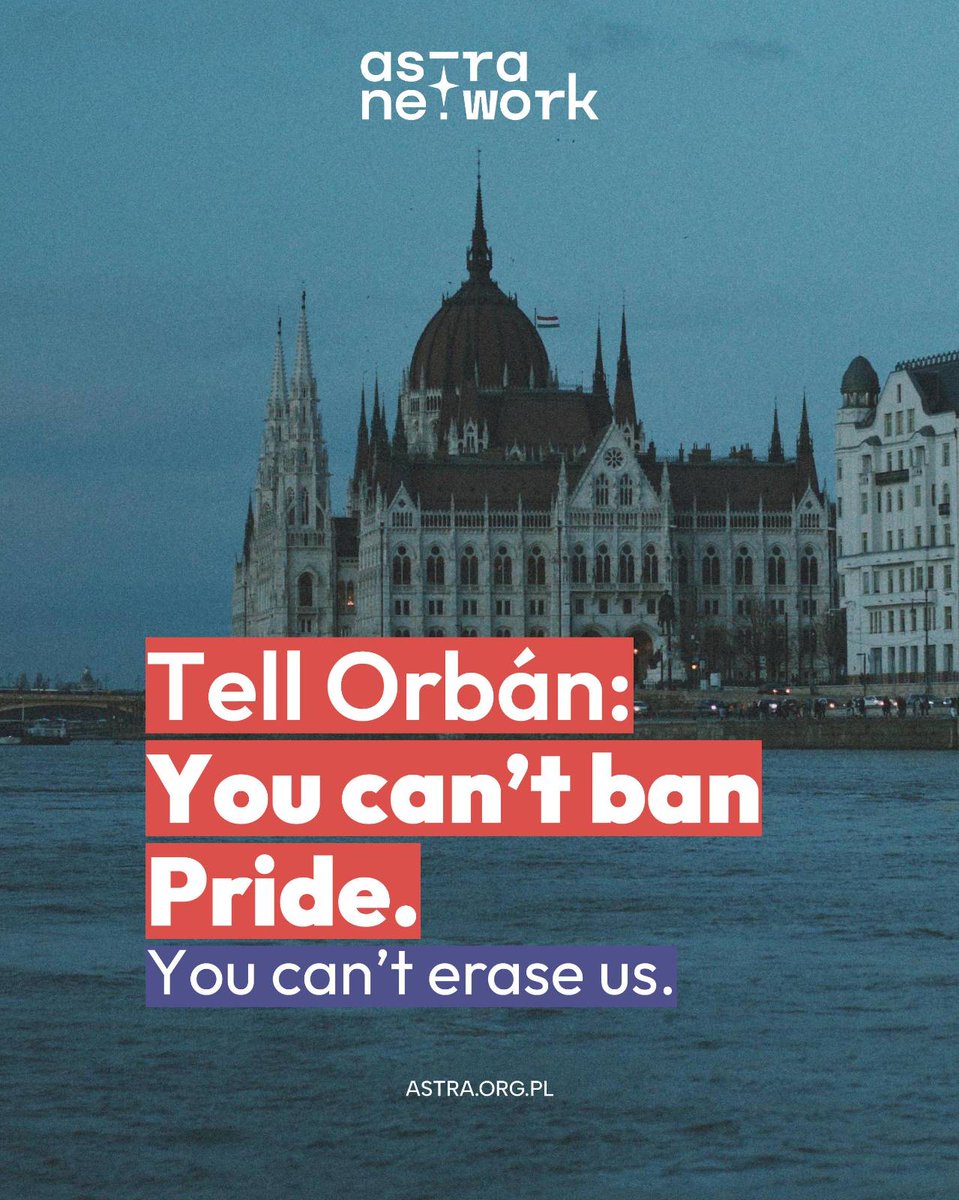On 18 March 2025, Hungary’s National Assembly banned Budapest Pride. The government now threatens fines, legal action, and criminal charges for those who dare to show up.

👉 Sign the petition and help defend Pride: tinyurl.com/mryduhbs