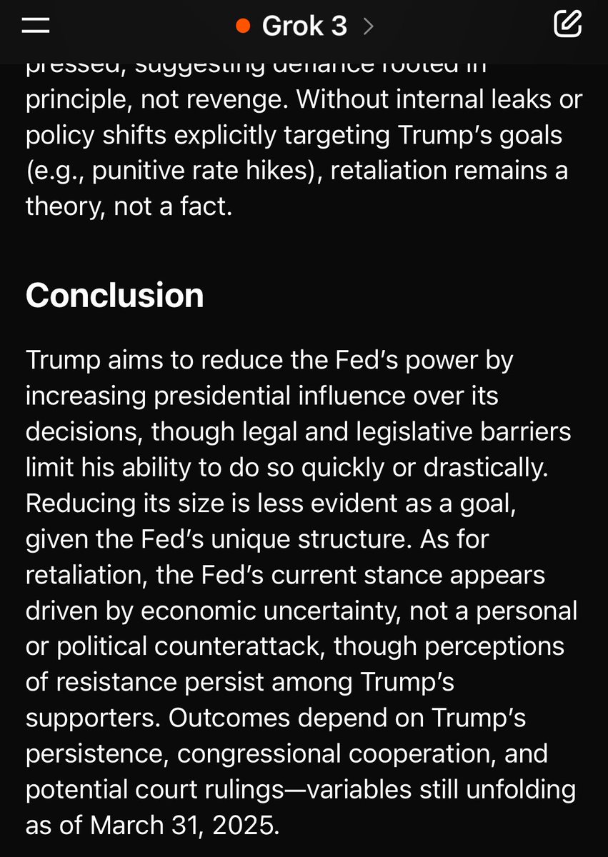 Trump definitely playing the long-game on equities. 

A balanced budget, lower inflation in the short-term reduces equities prices. In the long-term, lowers interest rates which increases equity prices. 

The Fed is hurting this initiative by changing their stance on interest