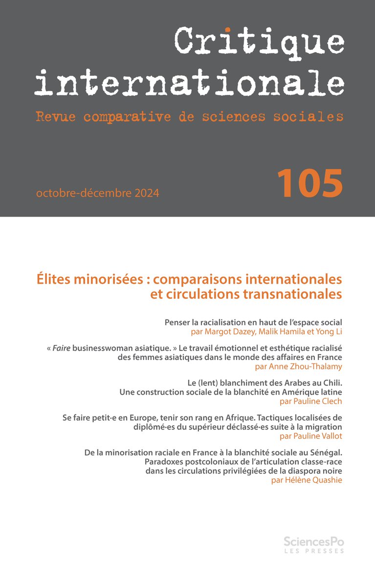 Presses Sciences Po (@editionsscpo) on Twitter photo #Migration #Education #Déclassement « Se faire petit·e en Europe, tenir son rang en #Afrique. Tactiques localisées de diplômé·es du supérieur déclassé·es suite à la migration », <a href="/PaulineVallot/">Vallot Pauline</a> (<a href="/IreduBourgogne/">Laboratoire IREDU EA7318 Université de Bourgogne</a>) <a href="/CritiqueIntle/">Critique Internationale</a> <a href="/Cairninfo/">Cairn.info</a> shs.cairn.info/revue-critique… #Migration #Education #Déclassement « Se faire petit·e en Europe, tenir son rang en #Afrique. Tactiques localisées de diplômé·es du supérieur déclassé·es suite à la migration », <a href="/PaulineVallot/">Vallot Pauline</a> (<a href="/IreduBourgogne/">Laboratoire IREDU EA7318 Université de Bourgogne</a>) <a href="/CritiqueIntle/">Critique Internationale</a> <a href="/Cairninfo/">Cairn.info</a> shs.cairn.info/revue-critique…