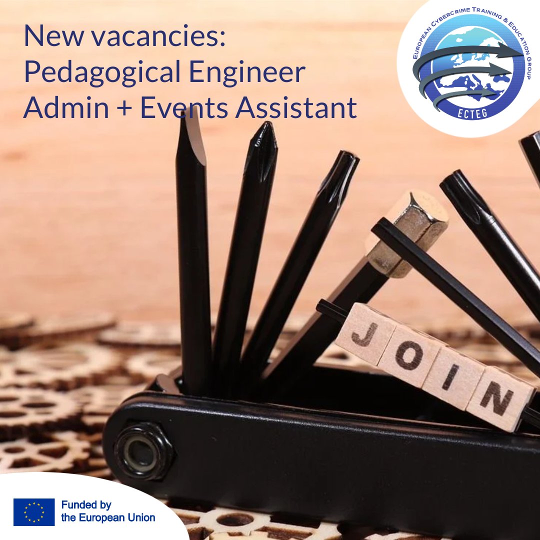 Jobs alert! 🚀 We are looking for 2 new team members:
💻𝗣𝗲𝗱𝗮𝗴𝗼𝗴𝗶𝗰𝗮𝗹 𝗘𝗻𝗴𝗶𝗻𝗲𝗲𝗿  
🗃️𝗔𝗱𝗺𝗶𝗻𝗶𝘀𝘁𝗿𝗮𝘁𝗶𝘃𝗲 𝗮𝗻𝗱 𝗘𝘃𝗲𝗻𝘁𝘀 𝗔𝘀𝘀𝗶𝘀𝘁𝗮𝗻𝘁

Deadline: 15 April, 13h CEST

Find all the details online:
PE: ecteg.eu/wp-content/upl…
AEA: