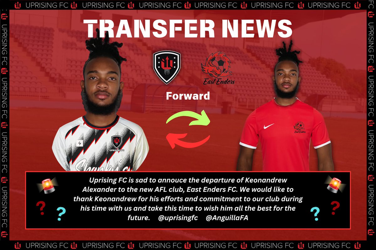 PLAYER DEPARTURE ⚽️
We are sad to announce the departure of Keonandrew Alexander, who has joined East Enders FC. We thank Drew for his efforts during his time with us &amp; and wish him well for the future.

#oneclubonegoal