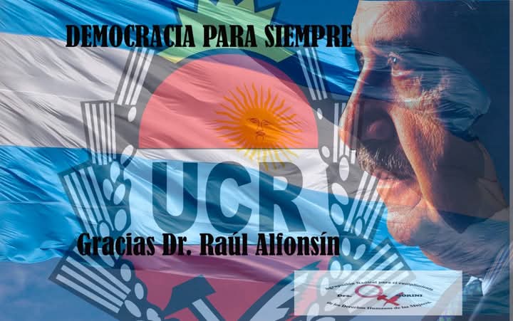 _aradicalddhh's tweet photo. Hoy es el  día de la partida a la inmortalidad de un Líder, así lo  recordamos  Dr. #RaúlAlfonsín es usted quien nos devolvió la Democracia y en ella también nos dió la libertad de decidir. 
Gracias por su legado.

“Sigan a ideas, no sigan a hombres..." https://t.co/uPYa5koAGF