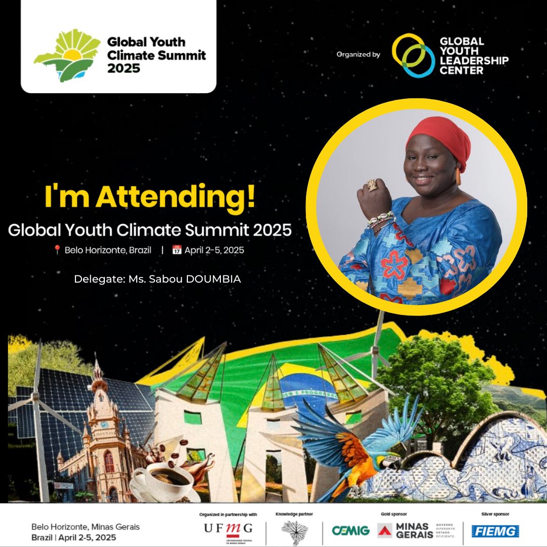 Sabou_Doum2's tweet photo. Exciting News! I was initially invited to attend #GYCS2025 in person, but I’ll now be joining as a Virtual Delegate!

Still thrilled to connect with global youth leaders, exchange ideas, and take action @gylctweets 

#ClimateActionNow #YouthForChange #ActOnClimate #GYLC https://t.co/GDIveNn5CR