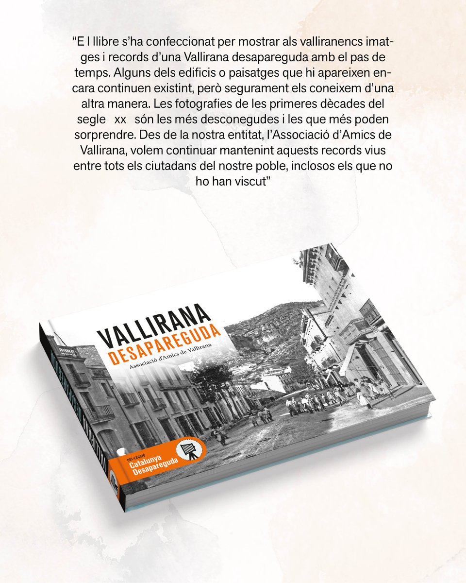 VALLIRANA DESAPAREGUDA
de l'Associació d'Amics de Vallirana

PRESENTACIÓ:
📅 2 d'abril
🕛 19:00
📍Masia Molí de Can Batlle (Carrer del Molí 2-4, Vallirana)

📚Disponible a les llibreries i a la nostra pàgina web:
efados.cat/novetats-catal…

#vallirana #baixllobregat