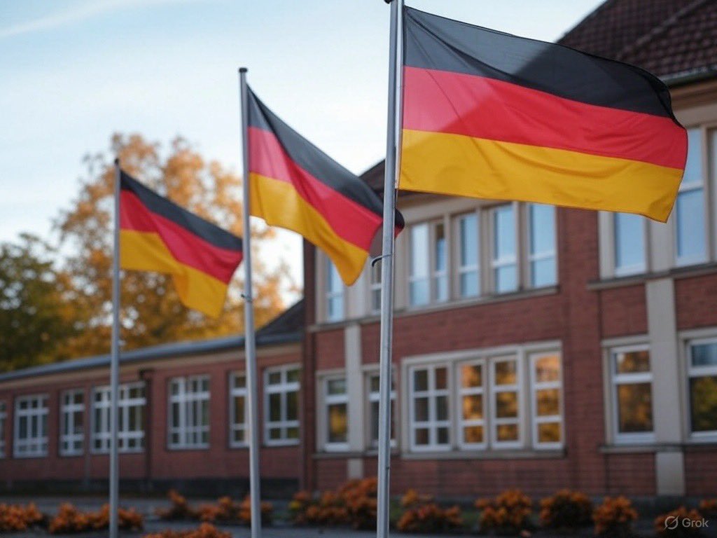 So sieht es bald vor deutschen Schulen aus. Erst in Ostdeutschland und dann im ganzen Land! 🇩🇪🇩🇪🇩🇪

Hintergrund:
Die AfD-Kreistagsfraktion im Jerichower Land, Sachsen-Anhalt, hat gemeinsam mit der CDU einen Antrag durchgesetzt, der vorsieht, dass vor öffentlichen Gebäuden mit
