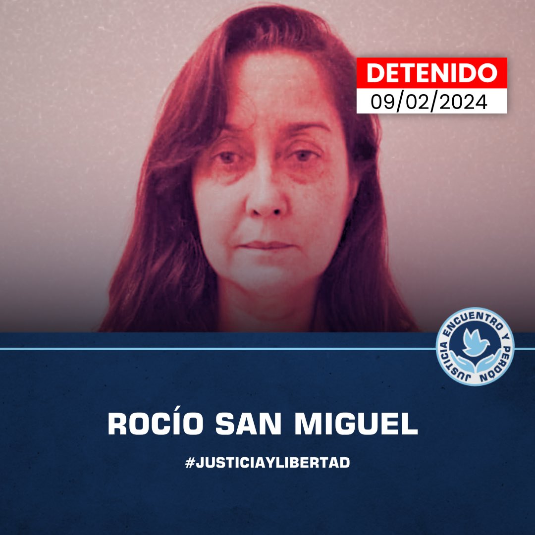 Hoy debería iniciarse el juicio de la defensora de #DDHH Rocío San Miguel.

A pesar de las constantes denuncias de organismos internacionales y la sociedad civil, su situación sigue siendo crítica. Necesita atención médica urgente por una fractura no tratada adecuadamente,
