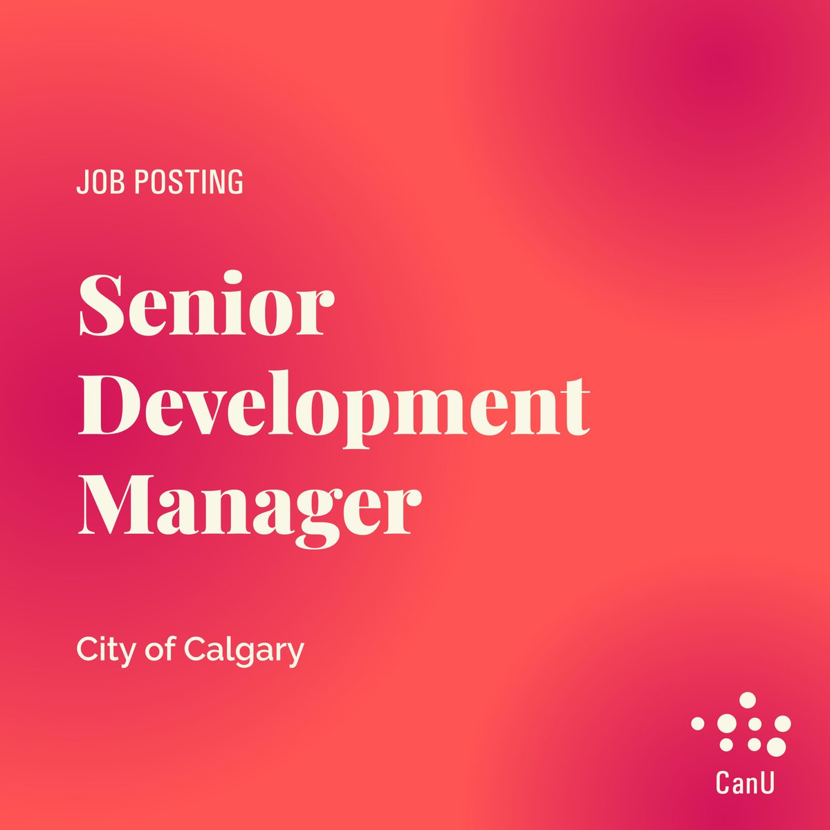 Canadian Urbanism (@canurbanism) on Twitter photo New Job Opening at CanU Job Board!
Senior Development Manager <a href="/cityofcalgary/">City of Calgary</a>
🔗 More information & Apply now: canu.ca/jobs/senior-de… New Job Opening at CanU Job Board!
Senior Development Manager <a href="/cityofcalgary/">City of Calgary</a>
🔗 More information & Apply now: canu.ca/jobs/senior-de…