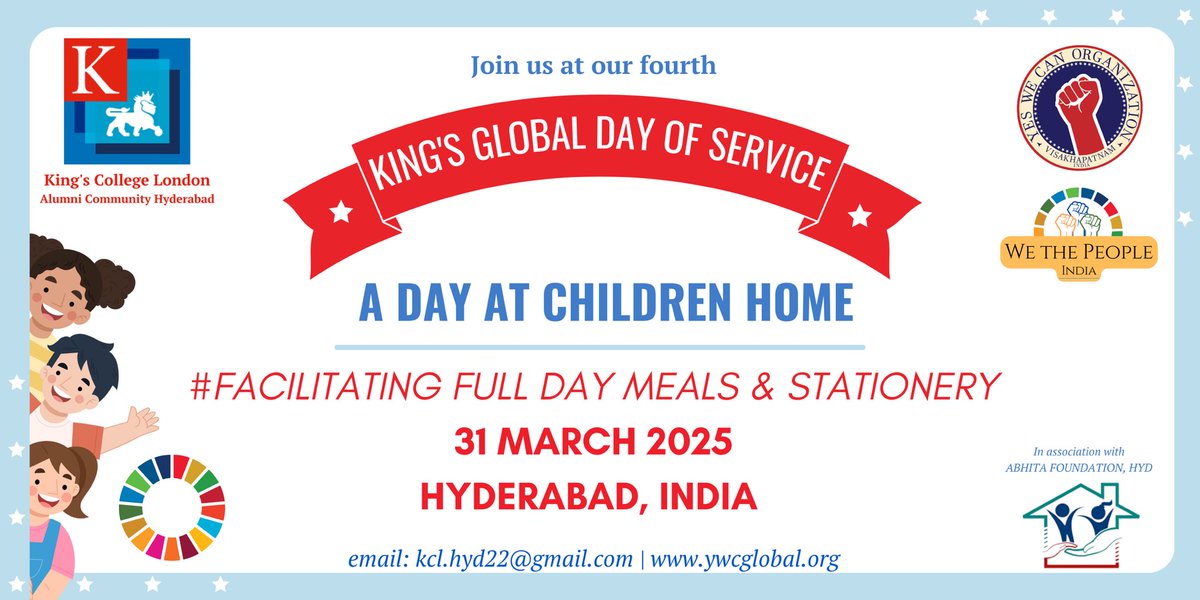 YesWeCan_Org's tweet photo. #Giving_Back_to_Communities to promote the spirit of humanhood and social work. @KingsCollegeLon Alumni Community (Hyderabad)  🤝 #We_the_People_India have observed 4th #Kings_Global_Day_of_Service at #Childrens_Home managed by Abhita_Foundation in Hyderabad, 🇮🇳

@stephen_akc https://t.co/gYFCcfiS3E