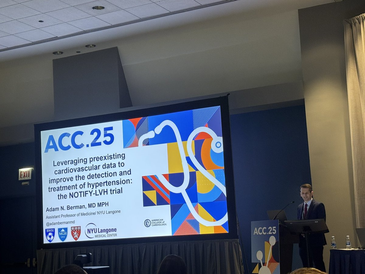 Raymond Pashun (@raymondpashunmd) on Twitter photo Amazing work presented by <a href="/adambermanmd/">Adam Berman, MD MPH</a> at #ACC25 - results of the NOTIFY-LVH trial leveraging large amounts of preexisting clinical data for #HTN treatment. <a href="/ACCinTouch/">American College of Cardiology</a> <a href="/nyugrossman/">NYU Grossman School of Medicine</a> <a href="/nyulangone/">NYU Langone Health</a> Amazing work presented by <a href="/adambermanmd/">Adam Berman, MD MPH</a> at #ACC25 - results of the NOTIFY-LVH trial leveraging large amounts of preexisting clinical data for #HTN treatment. <a href="/ACCinTouch/">American College of Cardiology</a> <a href="/nyugrossman/">NYU Grossman School of Medicine</a> <a href="/nyulangone/">NYU Langone Health</a>