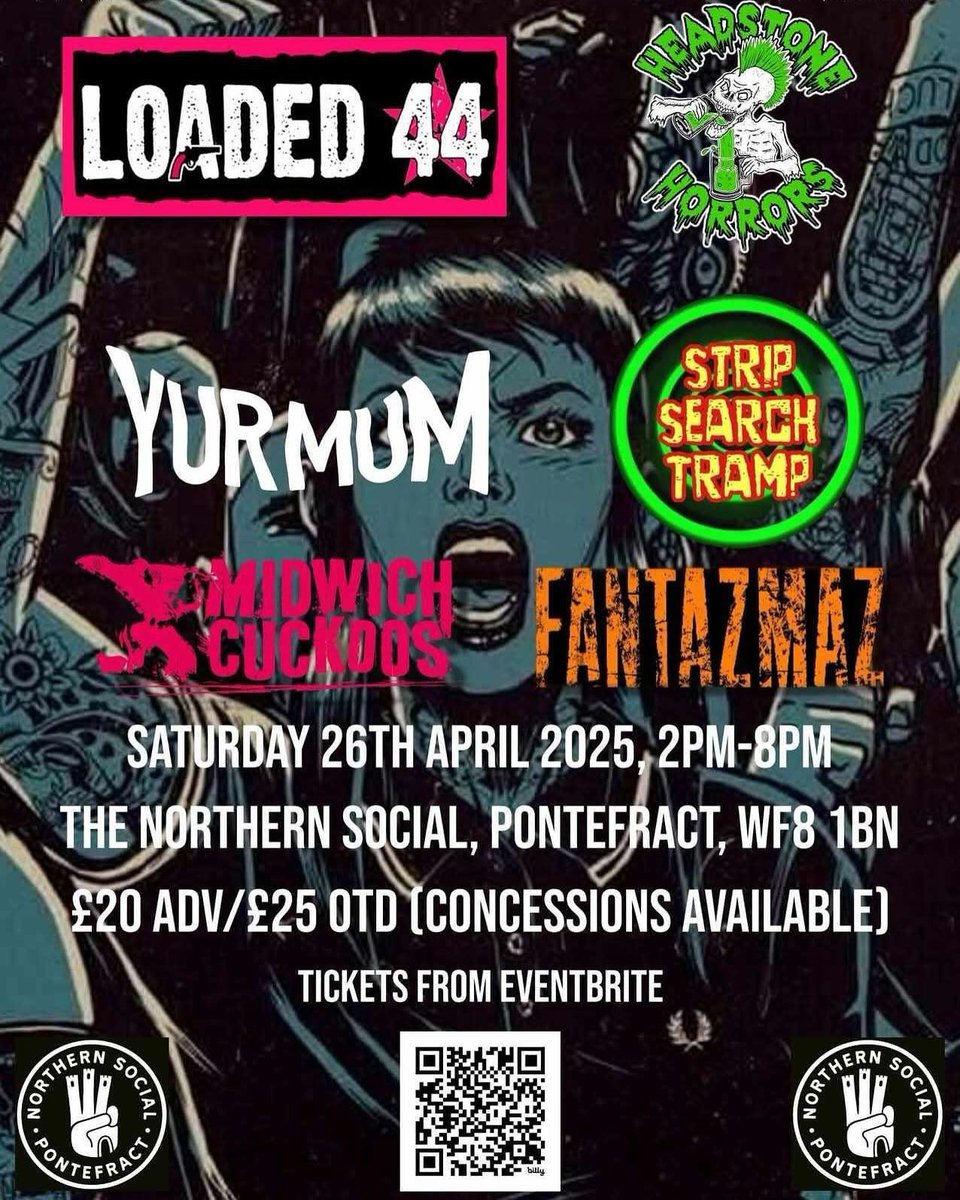 Excited to play pontrefact with this killer line up ✨