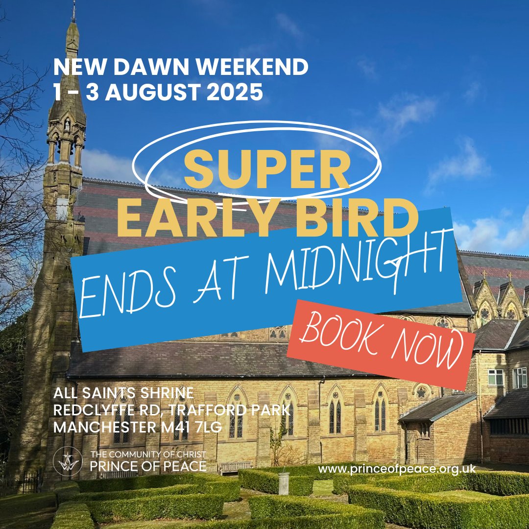 Want to know more about New Dawn? Or our vision &amp; mission? Check out our NEW website princeofpeace.org.uk It’s all about renewal. Come to New Dawn &amp; experience the beauty of the Catholic faith this Jubilee Year. Super early bird adult discount ends at midnight! Book now.