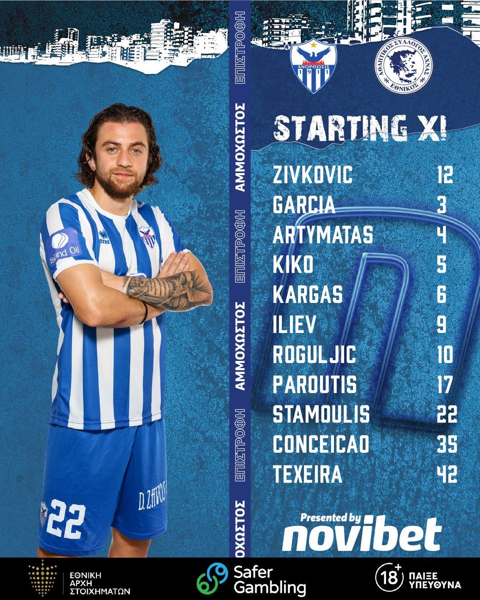🔵⚪️ STARTING XI - LET'S GOOOOOO!!! 💪🏼 ⚪️🔵

#anorthosisfc #famagustalegacy #startingxi