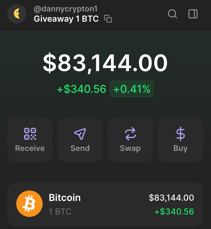 Eid al-Fitr is here — a time to share and be generous 🌜

I’m giving away 1 $BTC (10 lucky winners will receive 0.1 BTC each)

If you're in:

- Like &amp; RT
- Comment "Me"

*will check all and DM the winners (must be a follower so i can reach out)