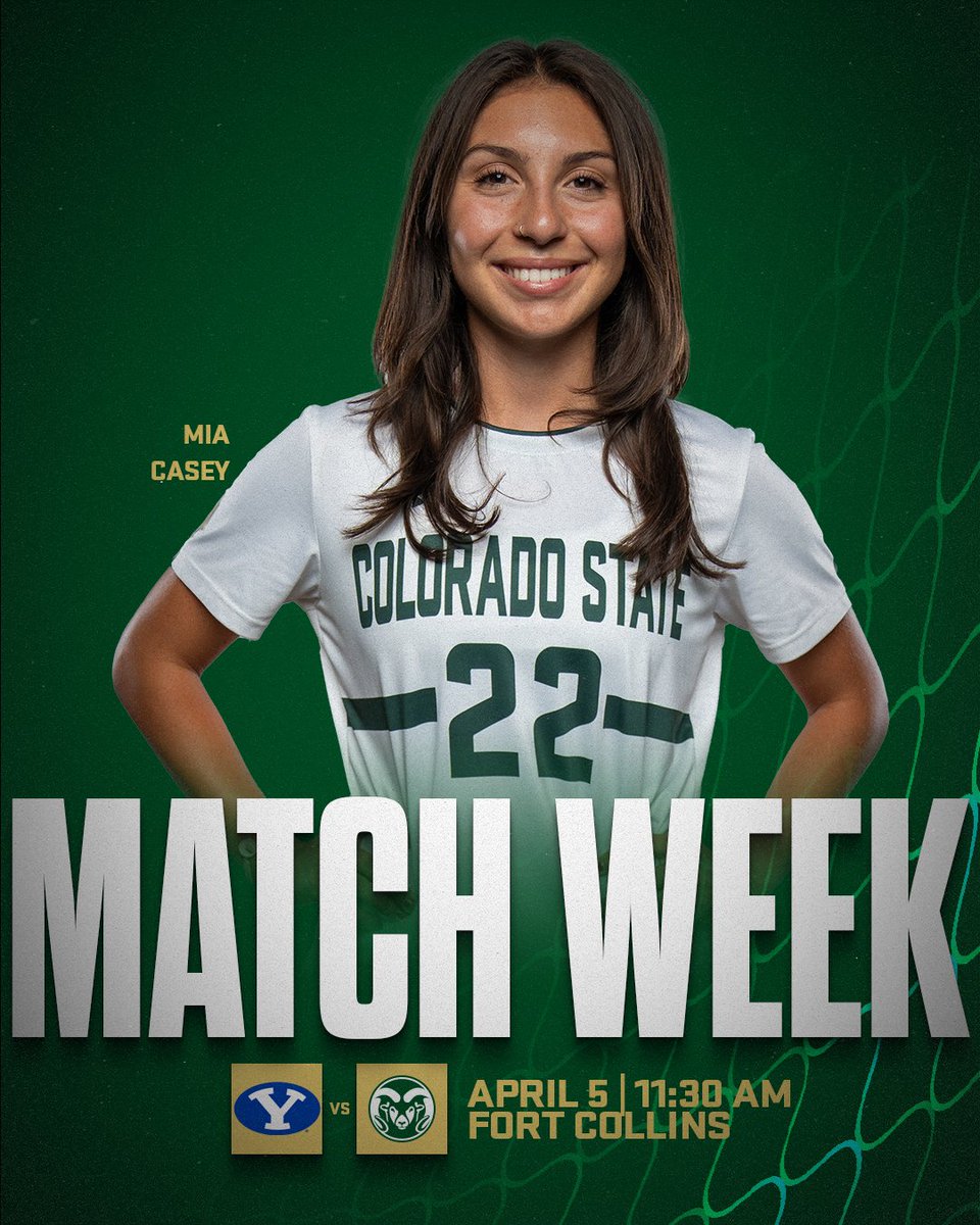 𝗚𝗿𝗲𝗮𝘁 𝗧𝗲𝘀𝘁 𝗔𝗵𝗲𝗮𝗱

🆚 BYU
🗓️ April 5
⏰ 11:30 am MT
📍 Fort Collins

#Relentless x #CSURams