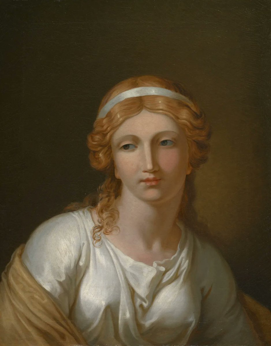 Since_1944's tweet image. “Beauty! Terrible Beauty!
A deathless Goddess-- so she strikes our eyes!”
“The Iliad”
Painting: Wilhelm Tischbein, “Helen”, 1785-95.