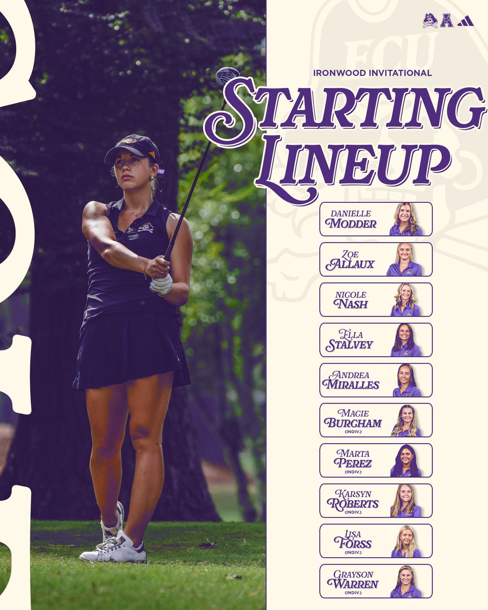 The lineup for the Ironwood Invitational!🏴‍☠️⛳️