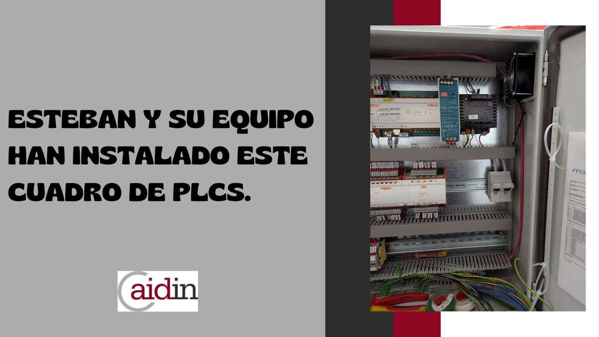 Esteban y su equipo han instalado este cuadro de PLCs.

#aidin #trabajo #business #tecnologia #construccion #tech #ingenieria #electronica #electric #electricidad #data #cable #electricista #fibraoptica #wire #wireless #telecomunicaciones #trabajoenequipo #IT #FO #cableado