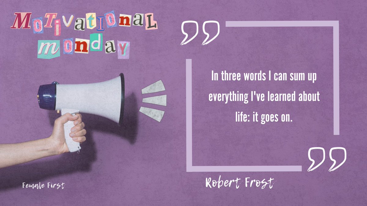 It goes on ✨🌐

#MotivationMonday #Wordstoliveby #lifegoeson #FemaleFirst