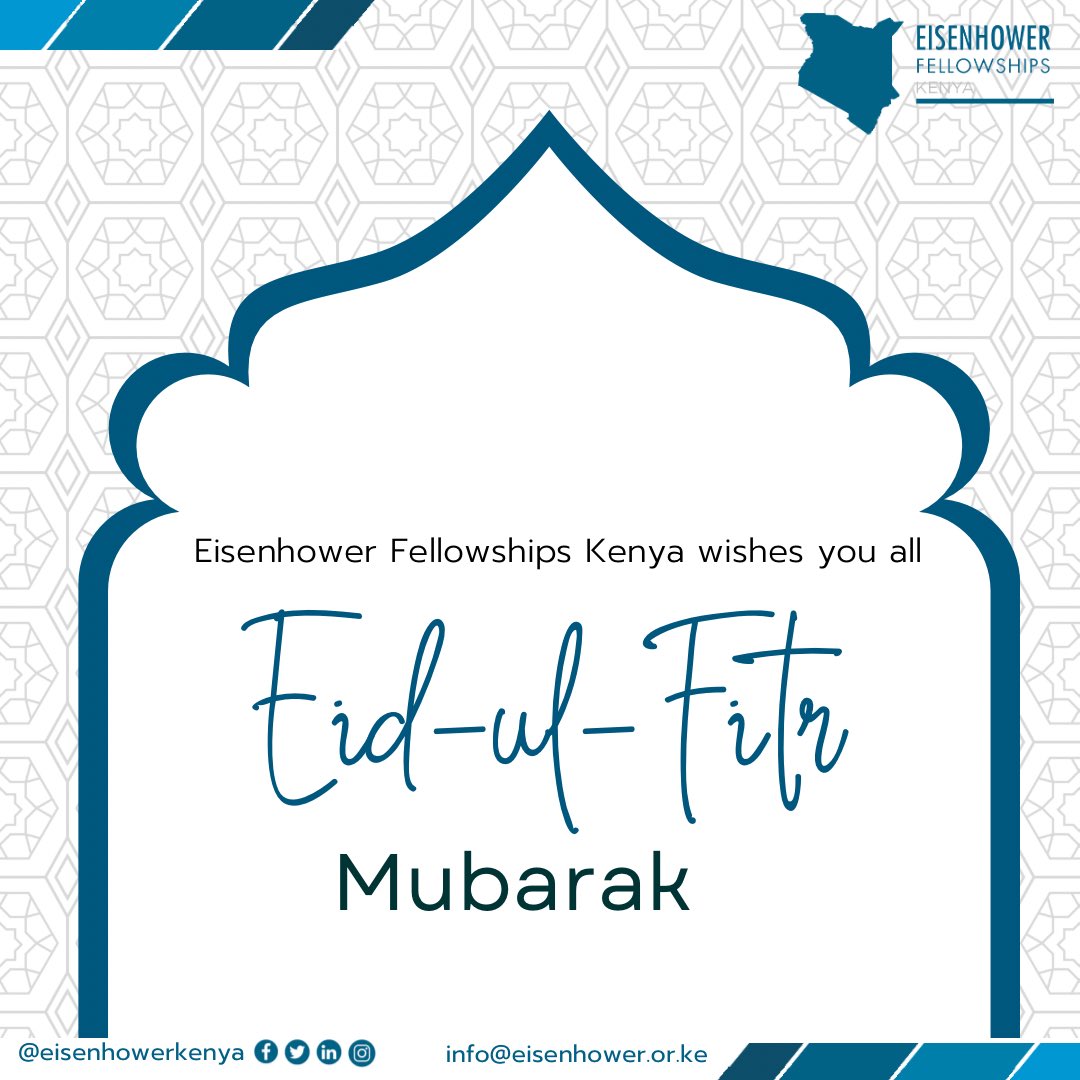 Eisenhower Fellowships Kenya (@eisenhowerkenya) on Twitter photo Eid Mubarak from Eisenhower Fellowships Kenya!
Wishing you peace, prosperity, and endless blessings today and always.
#EidMubarak #EisenhowerFellowships #EFjourney <a href="/EF_Fellows/">Eisenhower Fellowships</a> Eid Mubarak from Eisenhower Fellowships Kenya!
Wishing you peace, prosperity, and endless blessings today and always.
#EidMubarak #EisenhowerFellowships #EFjourney <a href="/EF_Fellows/">Eisenhower Fellowships</a>