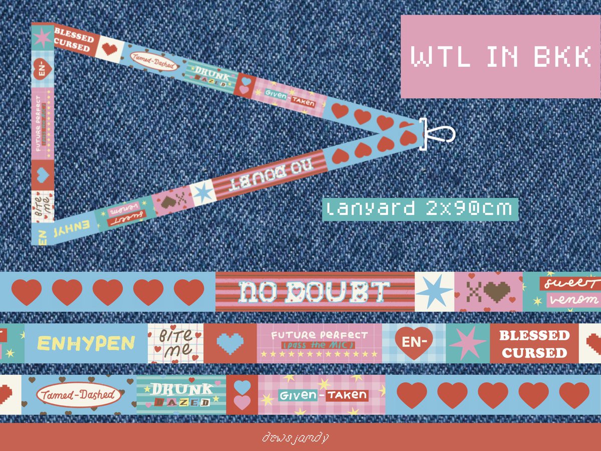 pls kindly rt ขออนุญาตสอบถามค่ะ
มีใครสนใจสายคล้อง lanyard มั้ยคะ ㅜㅜㅜㅜ ♥️
สามารถกดเฟบหรือเมนชั่นได้ค่ะ

#ตลาดนัดENHYPEN #ตลาดนัดเอนไฮนเพน 
#엔하이픈 #ENHYPEN #EN_WORLDTOUR_WALKTHELINE
#EN_WALKTHELINE #WALKTHELINE_IN_BANGKOK