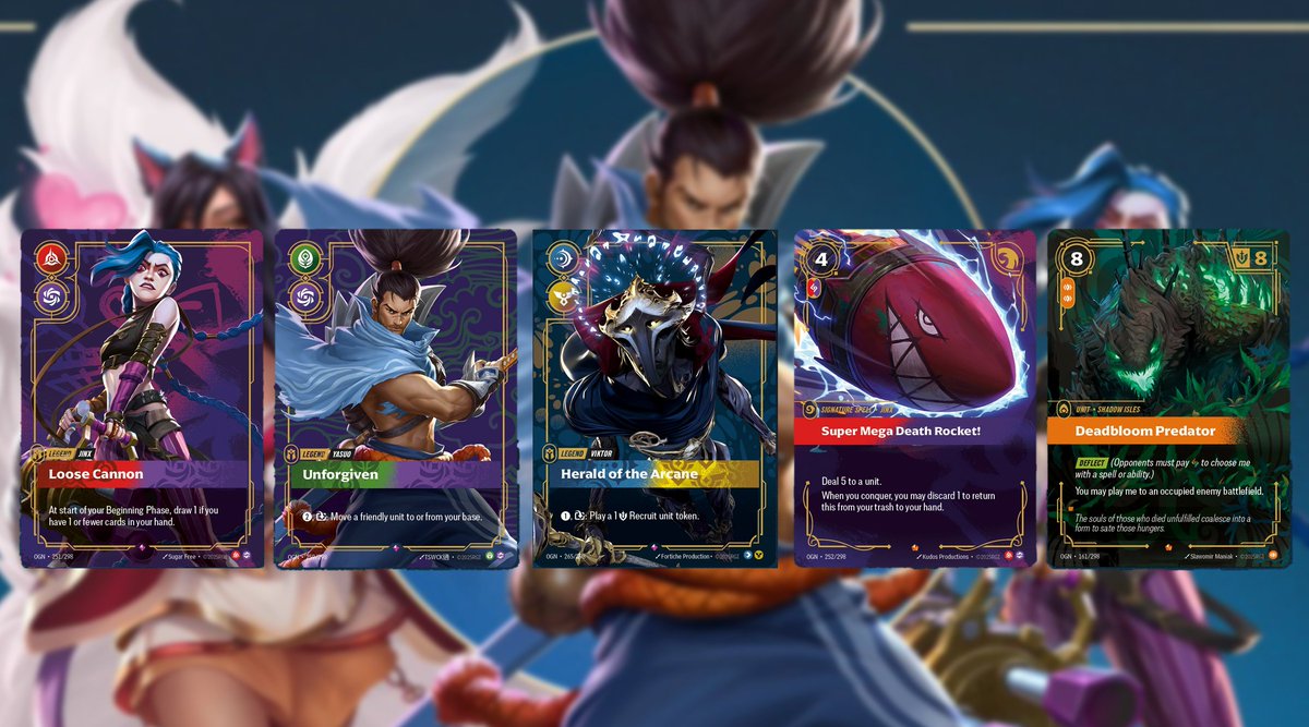 #RIFTBOUND All-in-One Visual Spoiler! We are SO BACK with the visual  update changes and looking forward to more card spoilers! Hope to see more  from the @playriftbound team soon