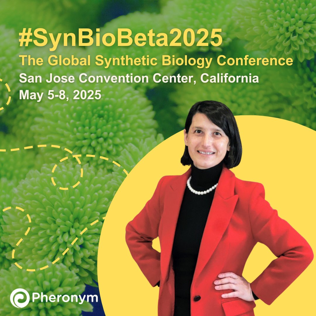 🗓 Dr. Fatma Kaplan will be attending #SynBioBeta2025! Chat w/her about Pheronym’s tech &amp; biomanufacturing. We're unlocking pheromones’ potential for sustainable #cropprotection for soil pests &amp; nurturing topsoil at the same time. ➡️ $200 registration discount w/code: SBBBUDDY