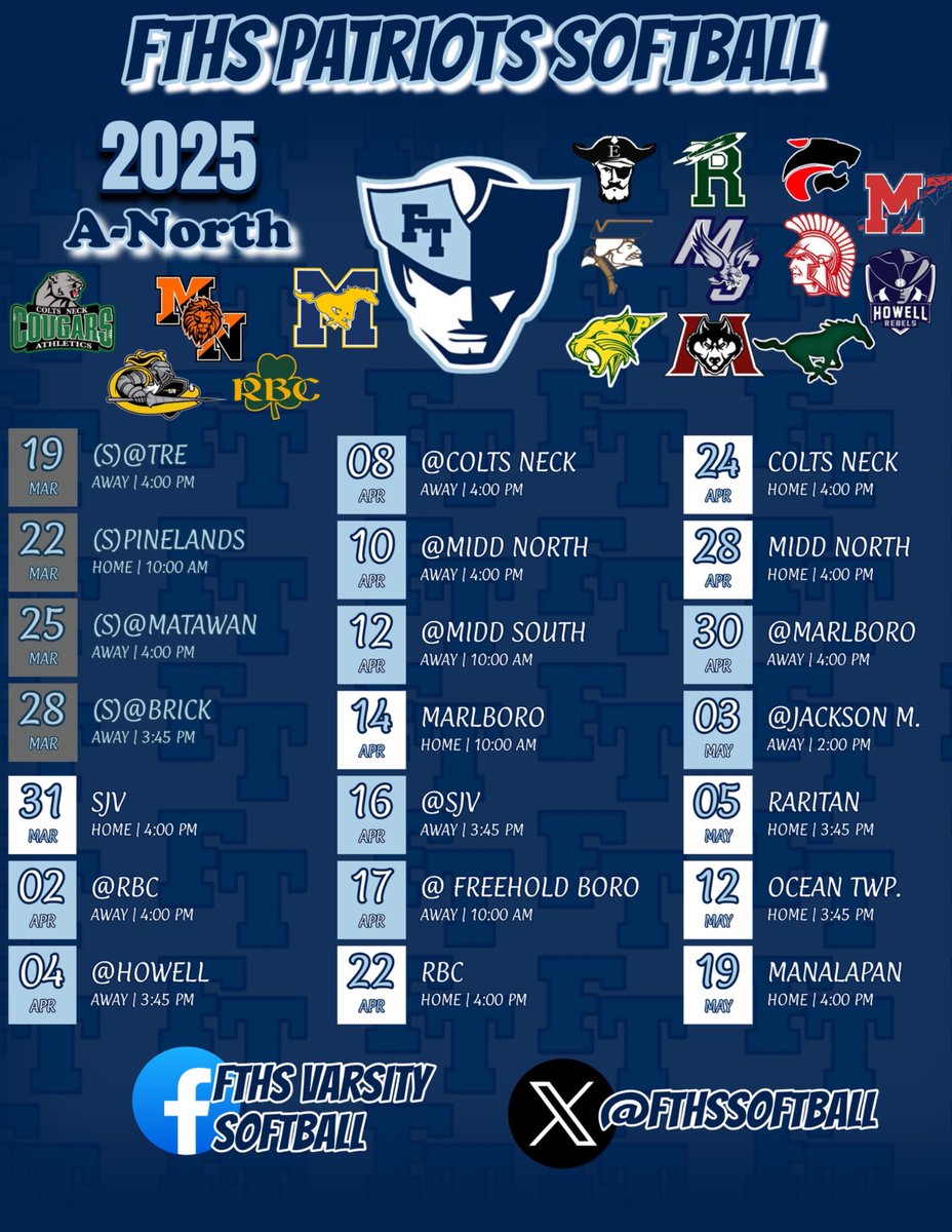 FTHSsoftball's tweet image. 2025 Season begins today!! Let’s go Lady Pats!! 🥎🫶🏼