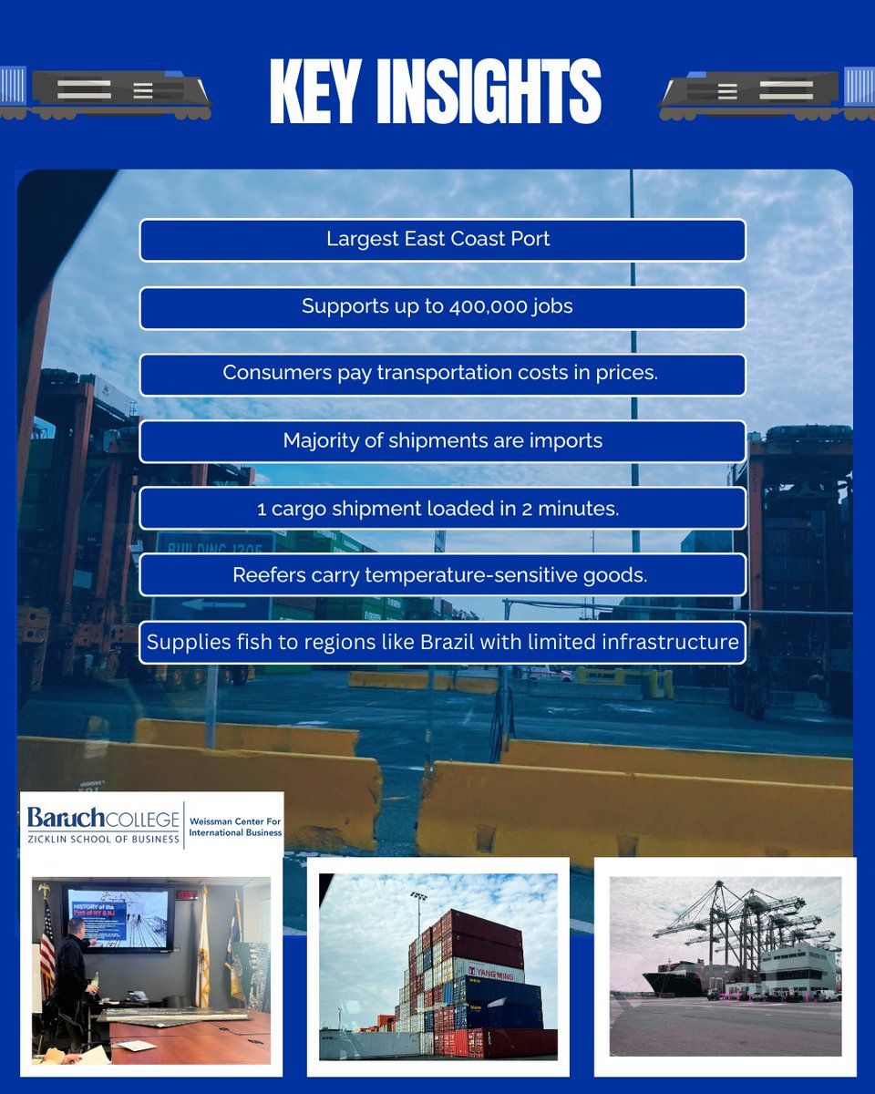 On March 28th, WCIB and IB students explored the Port of NY/NJ with Peter Montella, gaining insights into how consumer products reach us daily.

Big thanks to Lene Skou for organizing the event! 👏