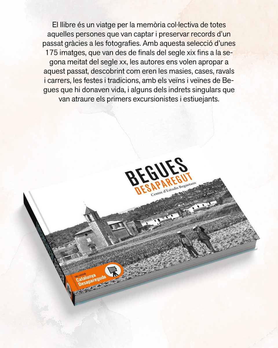 BEGUES DESAPAREGUDA
del Centre d'Estudis Beguetans

PRESENTACIÓ:
📅 3 d'abril
🕛 18:30
📍Biblioteca La Ginesta (Pl. de l'U d'Octubre de 2017)

📚Disponible a les llibreries i a la nostra pàgina web:
efados.cat/novetats-catal…

#begues #baixllobregat #catalunya #historia