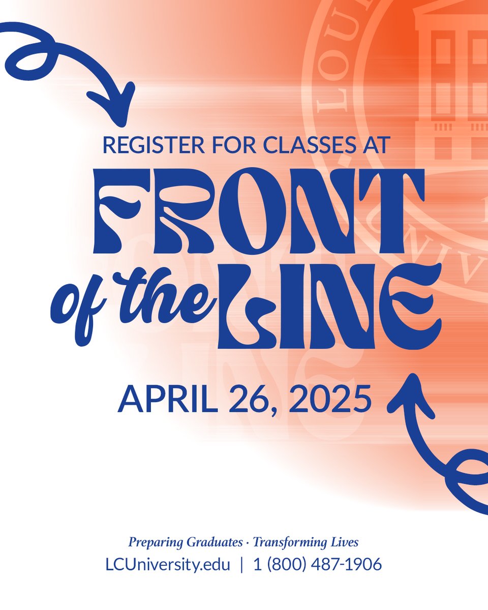 Join us for Front of the Line on April 26 on LCU's Campus! This is a great opportunity for our incoming wildcats to register for classes &amp; learn more about being an LCU wildcat.