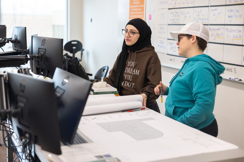 Our Built Environment Engineering Technology students are in the final stages of their Building Design projects! In the class, students are tasked with creating a set of construction drawings, which is reviewed by their peers.

Explore the program: mhc.ab.ca/beet 
⁠