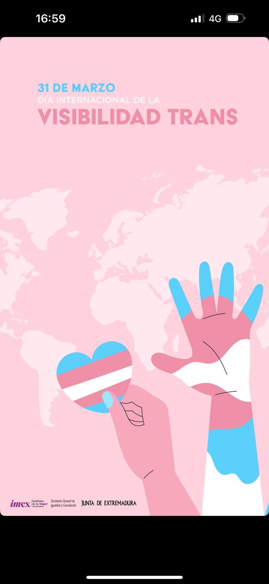 Hoy es el día de la visibilidad Trans, y hoy y cualquier día del año la <a href="/infouex/">UEx</a> es un espacio seguro para ti, sea cual sea tu identidad sexual #Libres #Iguales