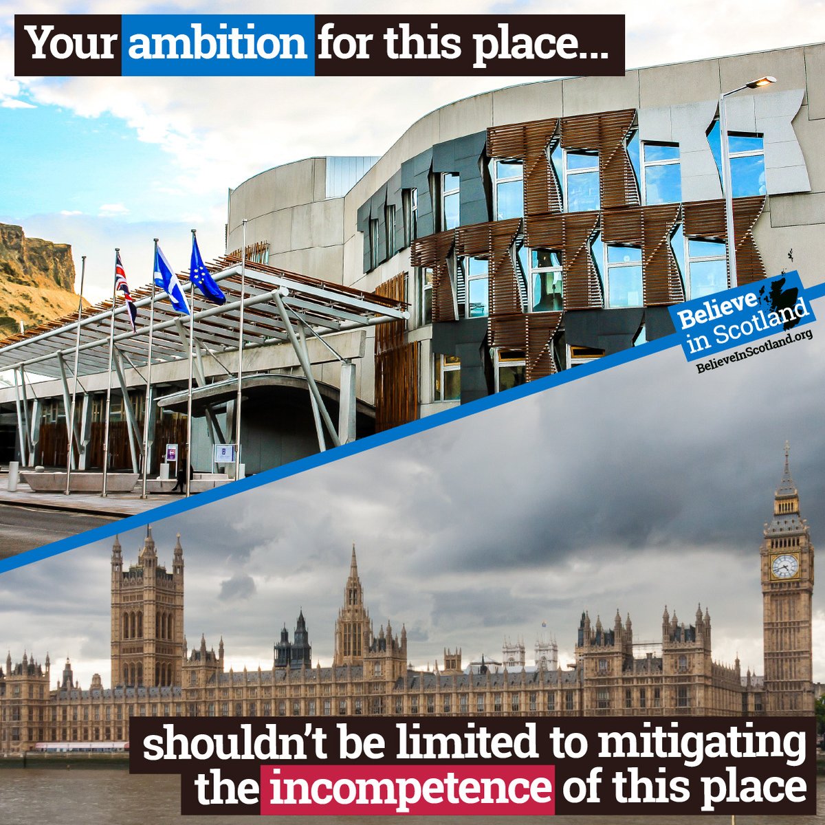 📣 Scotland's ambition shouldn't be limited to mitigating the incompetence of Westminster.

 🏴󠁧󠁢󠁳󠁣󠁴󠁿 SCOTLAND DESERVES BETTER.