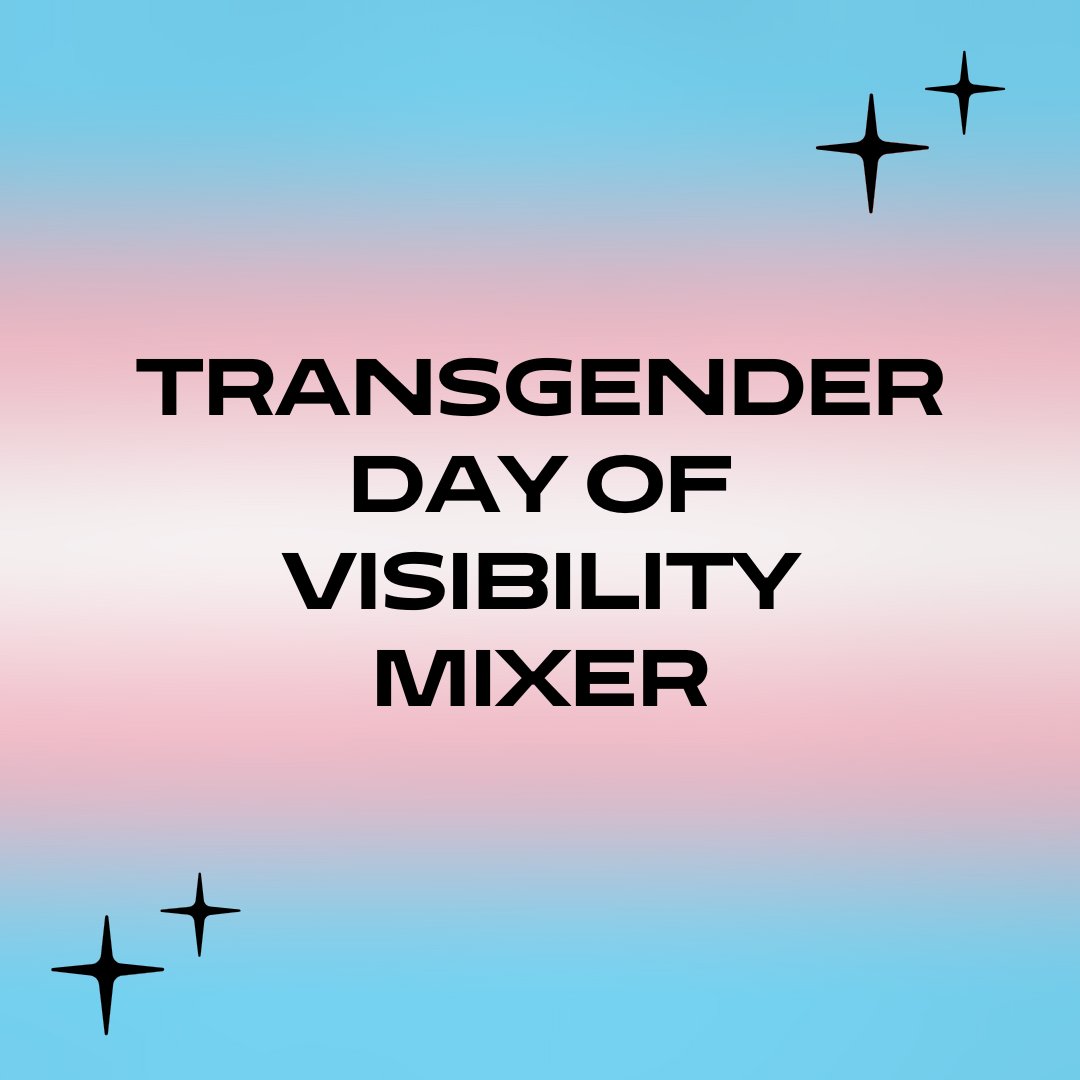 Eugene Lang College (@eugenelang) on Twitter photo Join us for an opportunity to connect with each other and celebrate the transgender community at The New School. Light refreshments, appetizers, and swag will be available.
📅 April 1st @ 12PM EST
#NerdyLang #LiberalArts #TheNewSchool Join us for an opportunity to connect with each other and celebrate the transgender community at The New School. Light refreshments, appetizers, and swag will be available.
📅 April 1st @ 12PM EST
#NerdyLang #LiberalArts #TheNewSchool