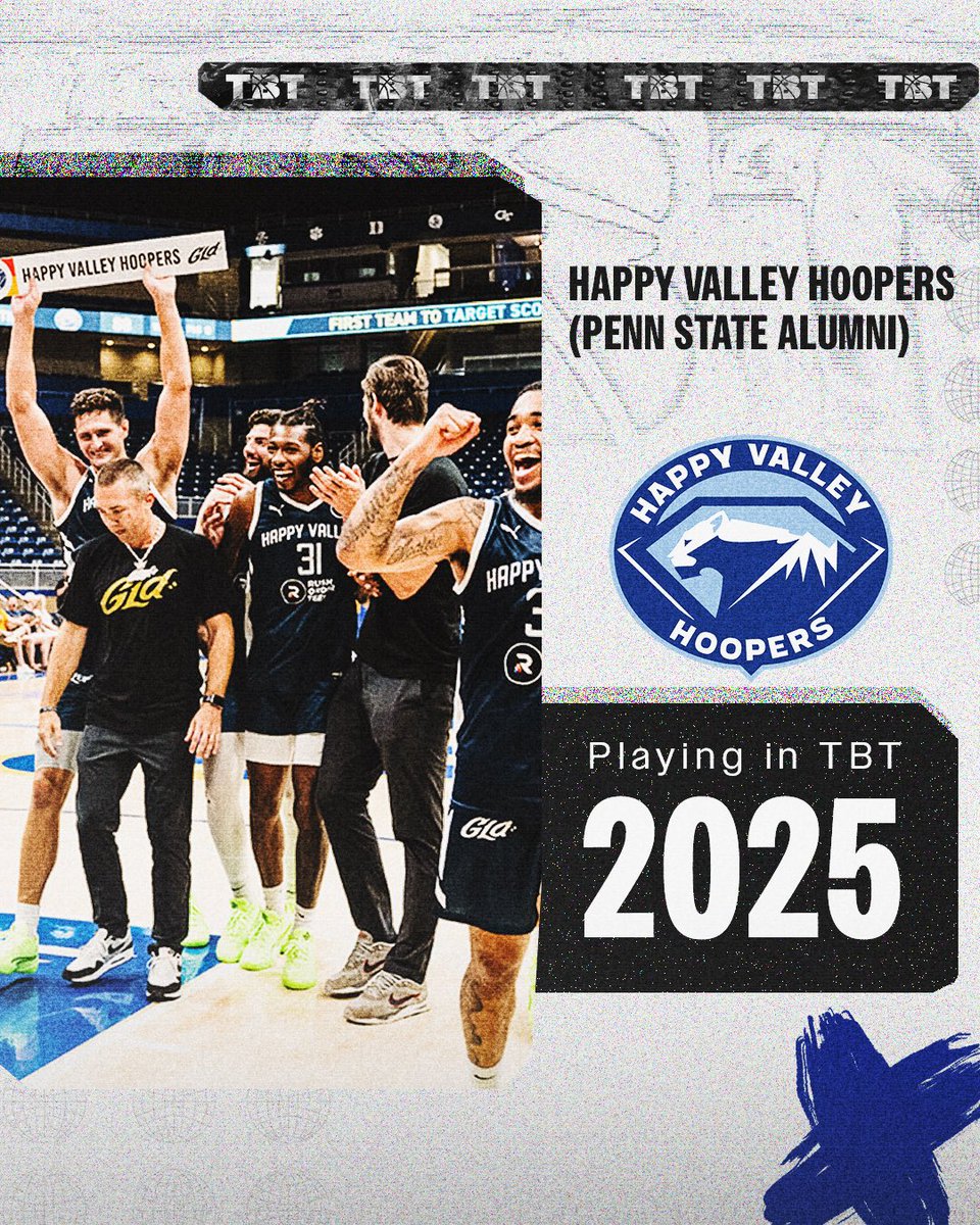 The Penn State Alumni are BACK FOR MORE ‼️

After a run to the Elite Eight last year, Happy Valley Hoopers are coming for it ALL 😈

Ticket &amp; Team Updates - tbthoops.com