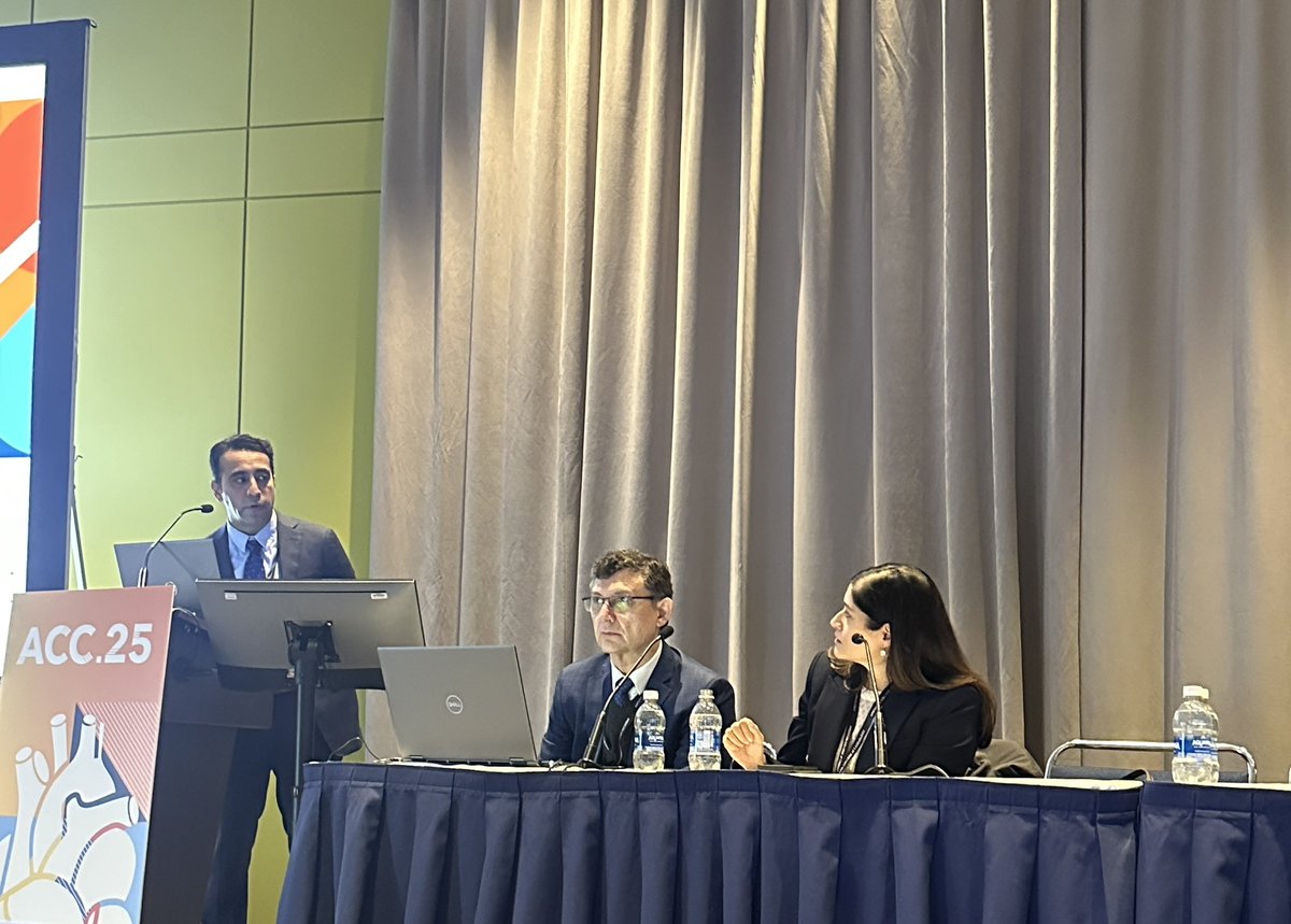 NM Cardiovascular (@nmcardiovasc) on Twitter photo Starting off the last day at #ACC25, in a session moderated by Anita W. Asgar, MD, Akhil Narang, MD (<a href="/AkhilNarangMD/">Akhil Narang, MD</a>), presents, “One-Year Outcomes Stratified by Gradient and Residual Mitral Regurgitation (MR) After Transcatheter Edge-to-Edge Repair in Degenerative MR: Results Starting off the last day at #ACC25, in a session moderated by Anita W. Asgar, MD, Akhil Narang, MD (<a href="/AkhilNarangMD/">Akhil Narang, MD</a>), presents, “One-Year Outcomes Stratified by Gradient and Residual Mitral Regurgitation (MR) After Transcatheter Edge-to-Edge Repair in Degenerative MR: Results