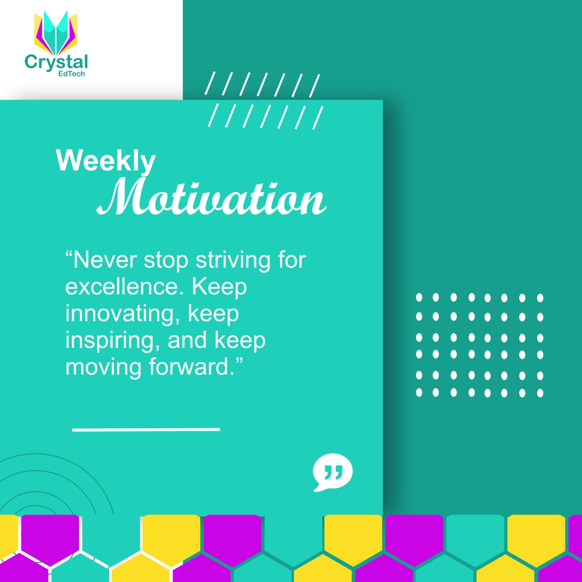 Crystal_EdTech's tweet photo. May this week be fruitful and filled with new possibilities https://t.co/1YcyZpqEuo