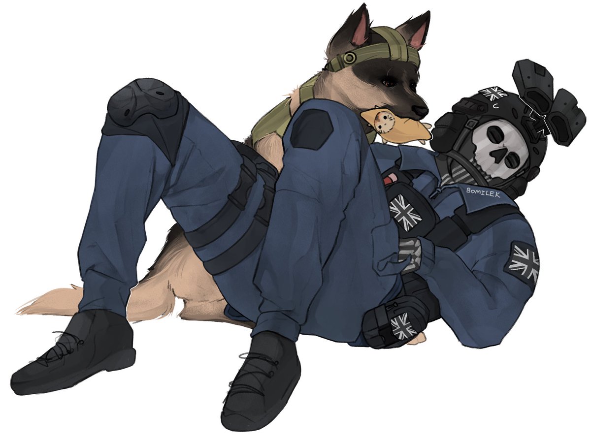 bomilek60088's tweet image. “Riley, not now… It’s training, not playtime!”

#callofduty