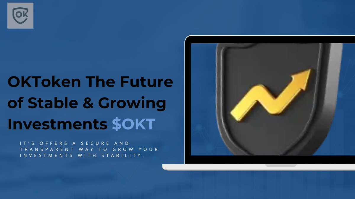 IdongesitEnubi1's tweet photo. Invest with confidence, $OKT is built on #Ethereum for stability, transparency, and sustainable growth!!
With smart contracts ensuring the value only rises or stays stable.@OKTokenWeb3
Join the future of finance today🔗
https://t.co/M8q7NWD0Jk
#OKToken #Crypto https://t.co/v0LhNSidWH