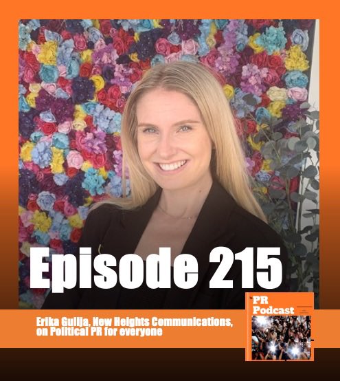 Political PR isn’t just about elections! 

<a href="/ErikaGulija/">Erika Gulija</a> is VP at <a href="/NewHeightsComms/">New Heights Communications</a> where she works with clients to navigate the political process: podcasts.apple.com/us/podcast/the…

#politics #PR #publicrelations #podcast 🎙️