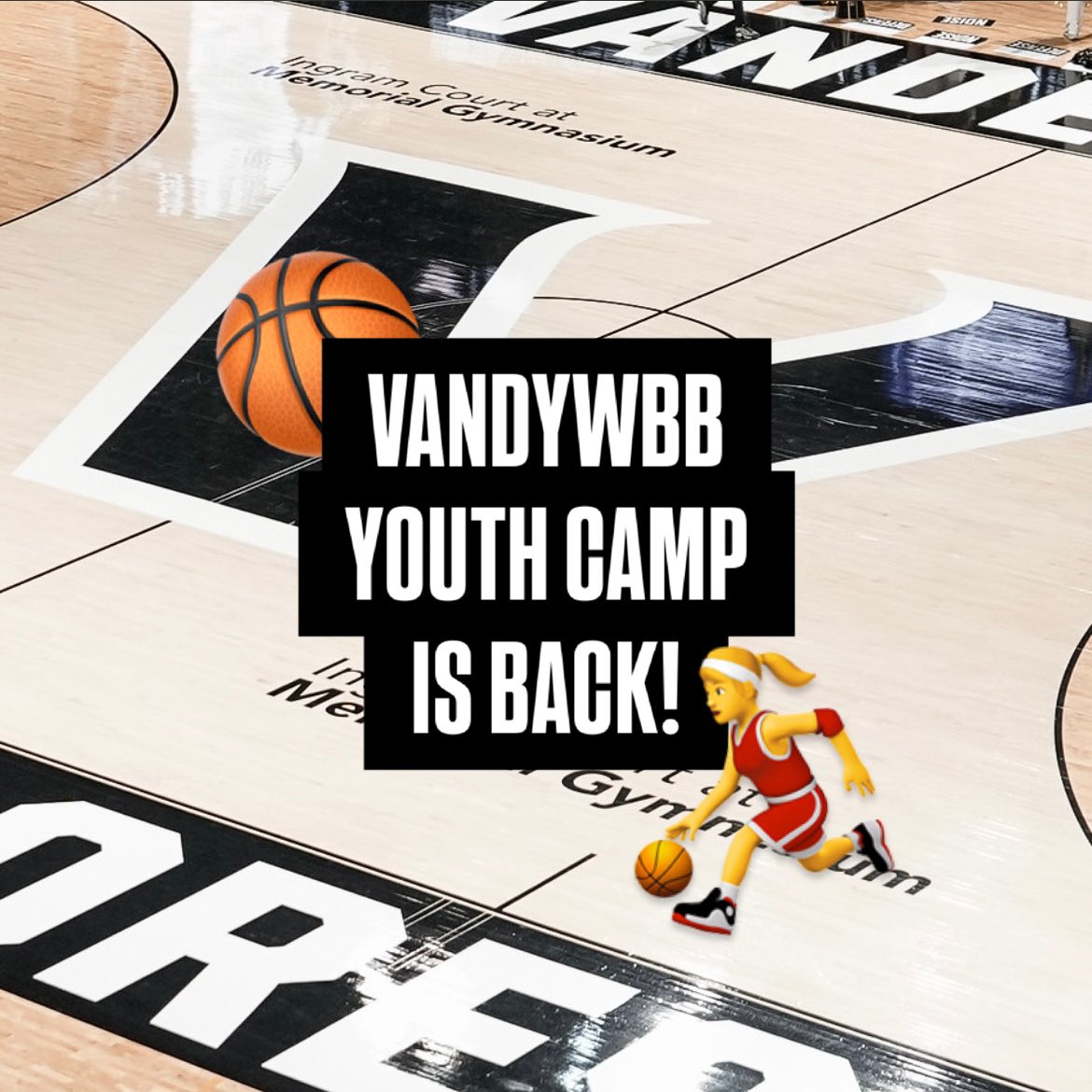 Don’t let your little one miss out on Girls Youth Camp this summer!  ⛹️‍♀️☀️

More info &amp; registration: campscui.active.com/orgs/Vanderbil…

#AnchorDown