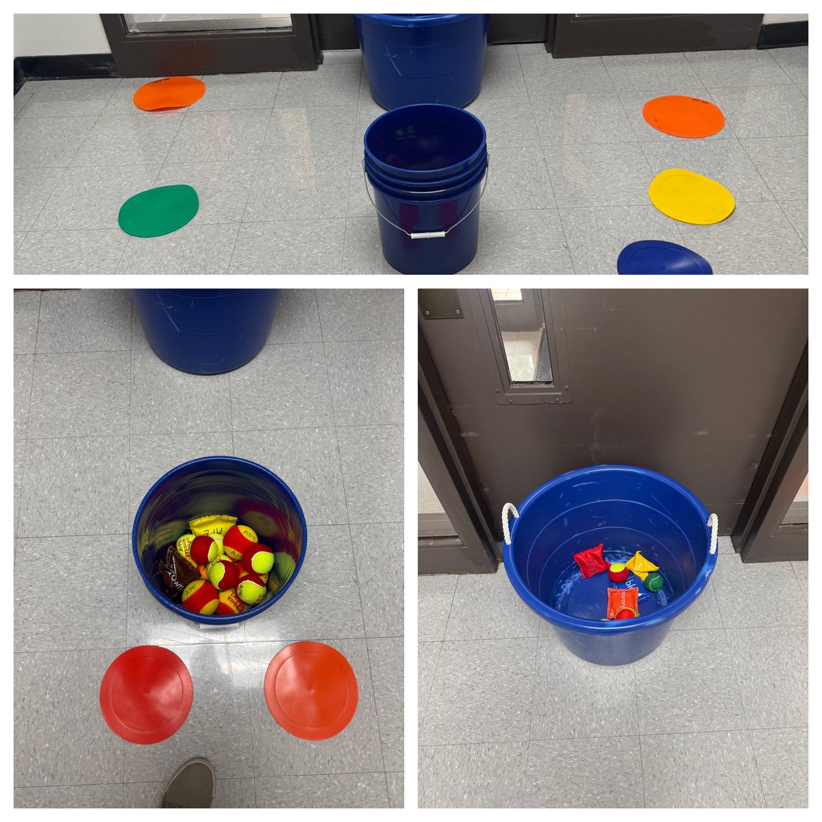 ReimerPE's tweet photo. In the effort to meet #APE tossing/throwing goals, pull outs are necessary to provide less distractions, so the next time they might be included.  #inclusion #APEteacher #PE4ALL https://t.co/7h5tw85Tyj