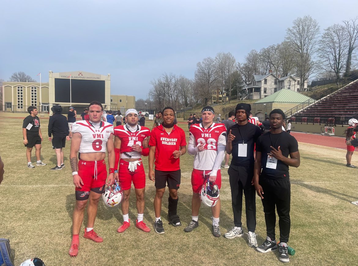 Xzaivon Carter 2026 (@xzaivon_carter0) on Twitter photo Had a good time at <a href="/VMI_Football/">VMI Football</a> this past weekend!! Had a chance to connect with some former teammates.
<a href="/CoachHamp__/">Coach AJ Hampton</a> <a href="/CoachJonesK/">Keith Jones</a>
<a href="/Coach_Lageman/">JB Lageman</a> <a href="/AHS_Ballcoach/">Brandon Isaiah Sr</a> Had a good time at <a href="/VMI_Football/">VMI Football</a> this past weekend!! Had a chance to connect with some former teammates.
<a href="/CoachHamp__/">Coach AJ Hampton</a> <a href="/CoachJonesK/">Keith Jones</a>
<a href="/Coach_Lageman/">JB Lageman</a> <a href="/AHS_Ballcoach/">Brandon Isaiah Sr</a>