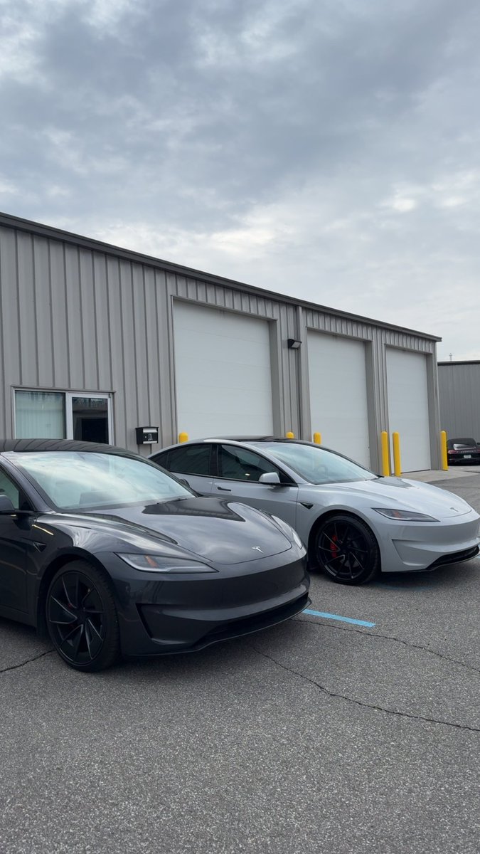 dariuscampbell9's tweet photo. Before &amp; After
#Tesla model 3 performance 2024
#Stealthgrey to #NardoGrey #PPF https://t.co/hBz89YU310